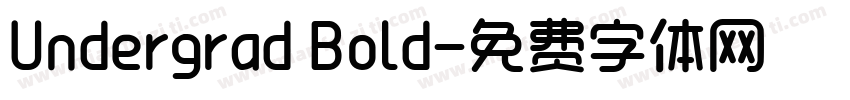 Undergrad Bold字体转换